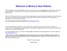 Tablet Screenshot of mickeysclubhouse.com